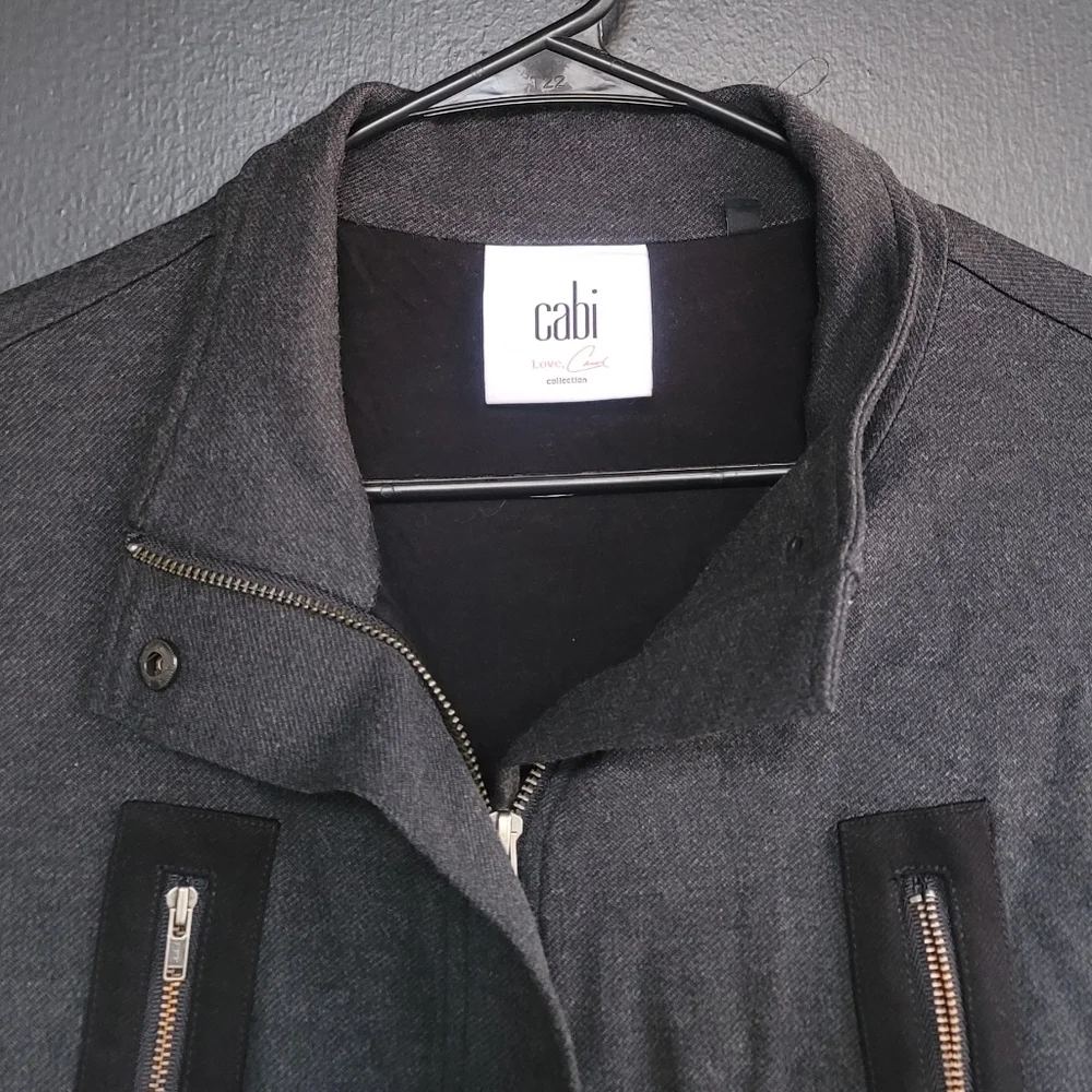 Cabi $178 Love Carol Collection Black Gray Mesh Jacket M - Picture 6 of 13